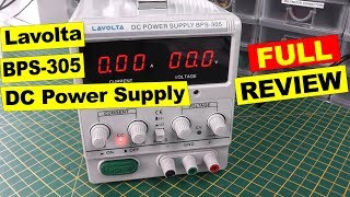 Lavolta DC Power Supply BPS305  Full Review [upl. by Arymahs]