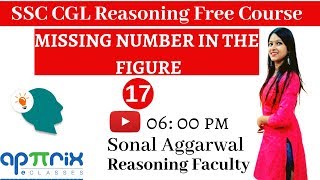 Missing Number in The Figure  2  SSC CGLCHSL Reasoning by Sonal Maam  6 PM  Class 17 [upl. by Neram558]