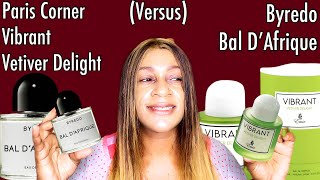 Paris Emir Vibrant Vetiver Delight Versus Bal D’Afrique Review  My Perfume Collection [upl. by Urbas]