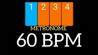 60 BPM  Metronome Visual Click [upl. by Aihsemak]