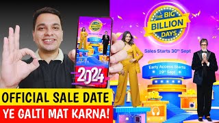 Flipkart Big Billion Days 2024 Sale Date 🔥 Amazon Great Indian Festival Sale 2024  Biggest Sale 🔥 [upl. by Esyahc855]