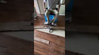 How to FASTHardwood flooring removal 🤯 wow fast satisfying machine video shorts team 2024 [upl. by Junko598]