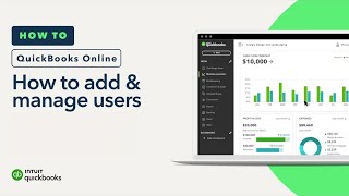 How to add amp manage users in QuickBooks Online [upl. by Yenittirb]