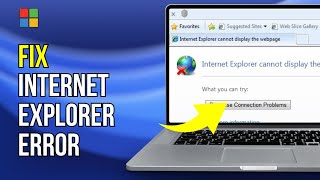 ✅Fix Internet Explorer Cannot Display the Webpage  Diagnose connection problems Error in Windows 7 [upl. by Eceinart]