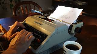 1973 Olivetti Studio 45 typewriter at work [upl. by Garretson765]