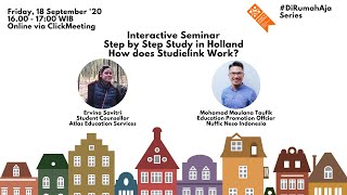 Interactive Seminar Step by Step Study in Holland  How does Studielink Work [upl. by Tibbetts]