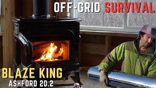 The Secret to Cozy Alaskan Winter Living  Installing the Ultimate Wood Stove  Blaze King Ashford [upl. by Auberta213]