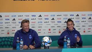 Conférence de presse de léquipe de France  Hervé Renard et Sakina Karchaoui  28 juillet [upl. by Auroora]