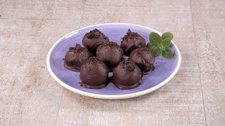 Estos bombones de chocolate y menta además de deliciosos son muy fáciles de preparar [upl. by Smallman754]