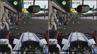 F1 2017  Xbox One S vs Xbox One X  1080p Graphics Comparison [upl. by Eihtak365]