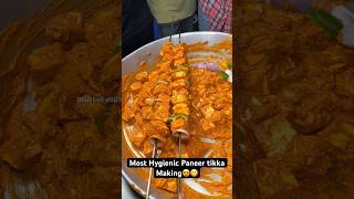 Most Hygienic Paneer tikka Making😍😋 Indian Street Food [upl. by Ynattir12]