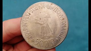 500 lei 1941 Romania Moneda Stefan cel Mare Regele Mihai  King Mihai I [upl. by Adieren]