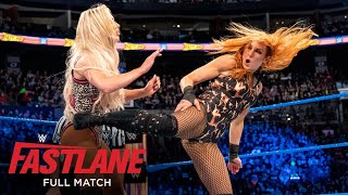 FULL MATCH  Becky Lynch amp Naomi vs Natalya amp Carmella WWE Fastlane 2018 [upl. by Morgan]