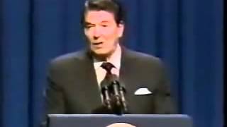 UFO Ronald Reagans speech about UFO Alien at UN [upl. by Auvil240]