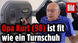 98Jähriger ist eine absolute Maschine – trainiert zweimal die Woche [upl. by Lowenstein]