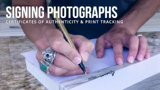 Signing Your Photographs  Photography Tips amp Tricks [upl. by Halik788]