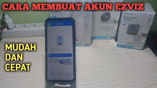 Cara membuat akun cctv Ezviz  how to create an Ezviz CCTV account [upl. by Ardine]