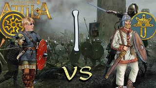 Attila TW Campagne multi Resus Ostrogoths VS PP Vandales E01 [upl. by Yessak169]