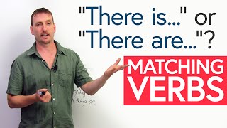 “There is” or “there are” Matching Verbs in English [upl. by Beitch389]