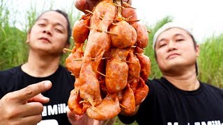 BACKYARD COOKING  LONGGANISANG BOLINAO WITH GARLIC FRIED RICE  MUKBANG [upl. by Qidas]