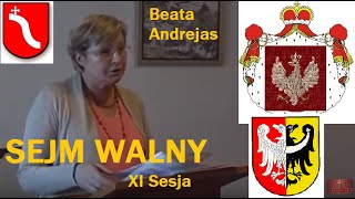 Beata Andrejas żydzi na sali proszę wstać i wyjść  Sejm Walny zwalcza ANTYPOLONIZM [upl. by Jamille]