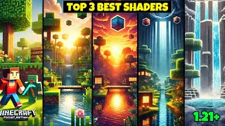 Top 3 Best Shaders For Mcpe 121 Low End Device ✅  Best Mods For Minecrft Pe 121 [upl. by Liatris]