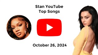 Stan YouTube Songs Top 40 October 26 2024 [upl. by Iris107]