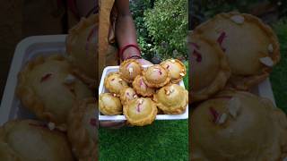 Sweet shope style Chandrakala sweet recipechandrakala sweetstesty foodshorts [upl. by Dempster]