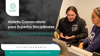 Abierta convocatoria para selección de Expertos Disciplinares [upl. by Anyad703]