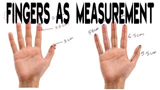 Your Fingers as Measurement Very helpful in Measuring body structures approaximately [upl. by Kresic]