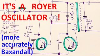 Battery fluorescent inverter  Royer oscillator explained [upl. by Portia]