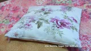 40  Kissenbezug mit Reißverschluss in 2 Versionen nähen DIY pillow case with zipper sewing [upl. by Kohl]