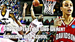 5 NBA Superstars Who Werent Nationally Ranked in High School [upl. by Attesoj]