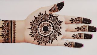 Very beautiful stylish front hand mehndi design  easy arabic mehndi design  Mehndi design  Mehndi [upl. by Shani]