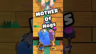 Mother Witch Is GodMother Of Hogs  clashroyale shorts [upl. by Rekyr]