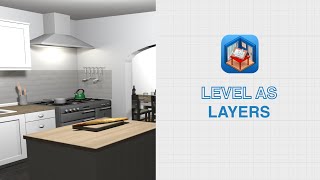 Sweet Home 3D Tutorial  How to use levels as layers [upl. by Dranrev234]