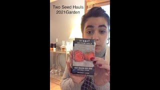 Huge Seed Haul 2021  MI Gardener Rare Seeds Territorial Seeds Johns Seeds Siskiyou Seeds [upl. by Ateval950]