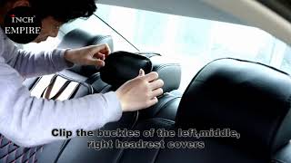 Installation Video for INCH EMPIRE car seat covers [upl. by Suirauqram488]