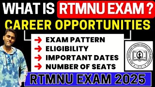 RTMNU 2024 Complete Details Eligibility Pattern Application Form Dates Syllabus Admit Card [upl. by Nezah919]