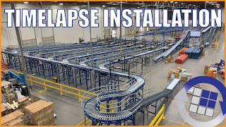 Large Conveyor System with Automation and Sortation  Timelapse  Logic MH [upl. by Nimrac49]