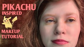 Pikachu Inspired Makeup Tutorial  Coolasice Makeup [upl. by Wandie777]