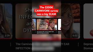 The 200K CARNIVORE survey was a big SCAM carnivore carnivorediet [upl. by Darrow]