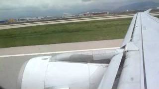 LX1830 Windy landing in Athens on RWY 3L with Swiss Airbus A320 HBIJE [upl. by Garnet]