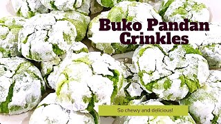 Buko Pandan Crinkles  So Chewy amp Pandalicious [upl. by Acissev]