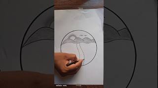 How to Draw Village Scenery with Pencil Sketch Nature Pencil Drawing for Beginners [upl. by Petta]