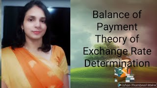 Balance of Payment theory of Exchange Rate Determination [upl. by Ricca]