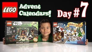 LEGO CITY Advent Calendar amp LEGO STAR WARS Advent Calendar DAY 7  2013 Set 60024 amp 75023 [upl. by Annnora]