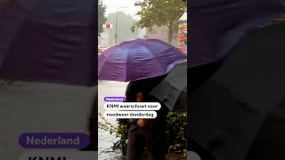 KNMI waarschuwt voor noodweer donderdag [upl. by Alieka]