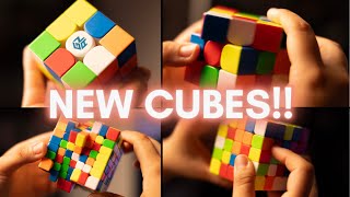 NEW GAN 14 MagLev Pro  Moyu Wielong WRM v10  MORE BIG CUBES  Big Cube Unboxing  The Cubing Bear [upl. by Ecirehc]