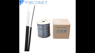 FTTH Indoor Fiber Optic Drop Cable GJYXFCH 246812 core [upl. by Ellerud]